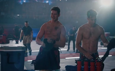 RYAN GUZMAN,OLIVER STARK,HUNTER MCVEY NUDE/SEXY SCENE IN 9-1-1: NASHVILLE