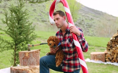 EZRA MORELAND NUDE/SEXY SCENE IN FINDING MR. CHRISTMAS