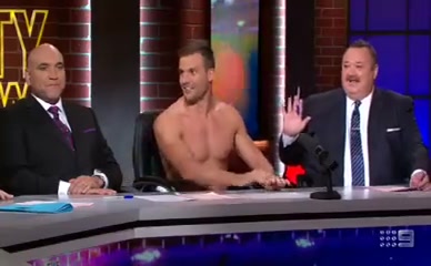BEAU RYAN NUDE/SEXY SCENE IN THE NRL FOOTY SHOW