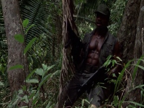 ARNOLD SCHWARZENEGGER,CARL WEATHERS NUDE/SEXY SCENE IN PREDATOR