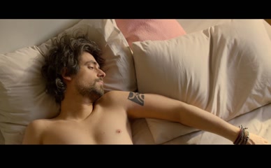 LINO GUANCIALE NUDE/SEXY SCENE IN THE SPACE BETWEEN