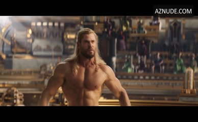 Chris Hemsworth Butt Shirtless Scene In Thor Love And Thunder