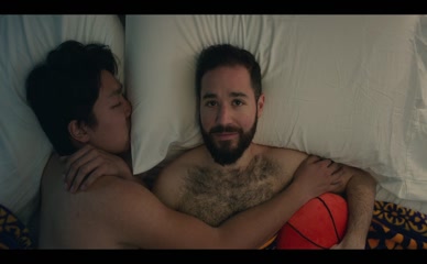 NICK BORENSTEIN,DONALD CHANG NUDE/SEXY SCENE IN PETE CAN'T PLAY BASKETBALL