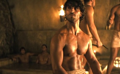 JORDI WEBBER,DAN HAMILL NUDE/SEXY SCENE IN SPARTACUS: HOUSE OF ASHUR