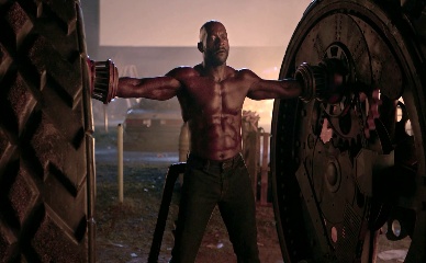 MICHAEL JAMES SHAW NUDE/SEXY SCENE IN TWISTED METAL