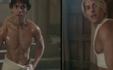 TAZ SKYLAR,INAKI GODOY NUDE/SEXY SCENE IN ONE PIECE